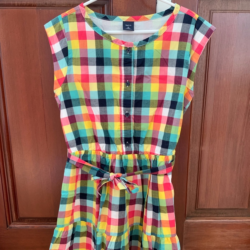 Gap Kids checkered dress